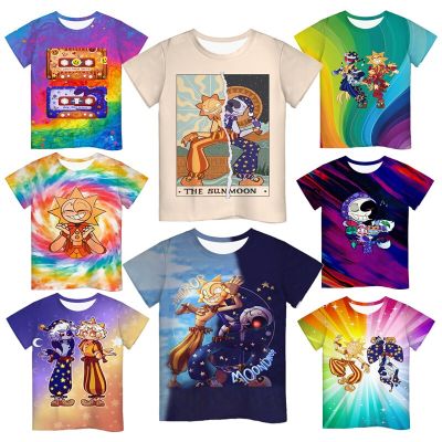 Cartoon Sundrop Moondrop 3D T Shirts Casual Toddler Boy Girl Kids Streetwear Print T-shirt Children Cool Tops Tee
