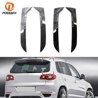 1 Pair Car Rear Window Side Spoiler Air Splitter Lip Trims Sticker Plastic for VW Tiguan MK1 2007 2008 2009 2010 2011 2012-2016