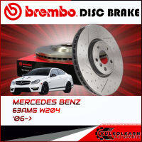 จานเบรกหลัง  BENZ 63AMG W204 เจาะรู(HC) 06-&amp;gt; (D09 A326 11)