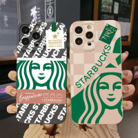 สำหรับ Infinix Note 12 G96 12i ขายดี10S 11S 10i Smart 6 HD X657B X6511 X6512 Starbucks เคสขอบสี่เหลี่ยมสำหรับผู้หญิงเคสป้องกันเลนส์เต็มรูปแบบ