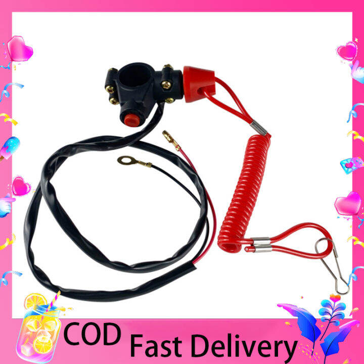 Boat Engine Motor Kill Switch With Safety Tether Lanyard Offroad