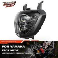 ชุดประกอบไฟมอเตอร์ไซค์ไฟหน้าสำหรับยามาฮ่า MT FZ 07 MT-07 FZ-07 2014 2016 2017ไฟหน้าไฟฉายคาดศีรษะ FZ07 MT07