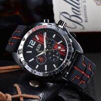 New Original Brand Business Senna Style Mens Watch Waterproof Function Quartz Movement Silicone Strap Multifunction AAA Clocks