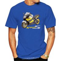 New German Motorrad K1200S MOTORCYCLE T-SHIRT BME K1200S YELLOW STRIPE TEE SHIRT