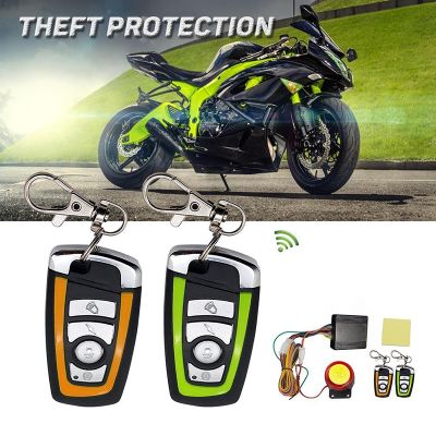 【LZ】✹❄❁  Universal Motorcycle Burglar Alarm System Scooter Motor Bike Anti-theft Security Alarm Two-way Protection Remote Control Key Fob