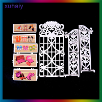 xuhaiy ตุ๊กตาตู้รองเท้าสำหรับตุ๊กตามินิห้องนั่งเล่น Home Furniture Accessories