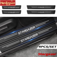 Hardingsun อุปกรณ์ป้องกันสติ๊กเกอร์แปะประตูรถคาร์บอนไฟเบอร์ฮุนได Stargazer สติกเกอร์แถบยาวธรณีประตูอัตโนมัติ