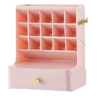 Tiga Lapis Desktop Organizer Kosmetik Kamar Mandi Kapasitas Besar Kotak Kosmetik Wanita Perhiasan Lipstik Laci Kasus Makeup