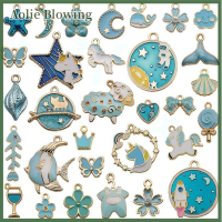 Aolie 31ชิ้น/เซ็ตผลไม้สัตว์ผสม Enamel Charms จี้ DIY Jewelry making CRAFT