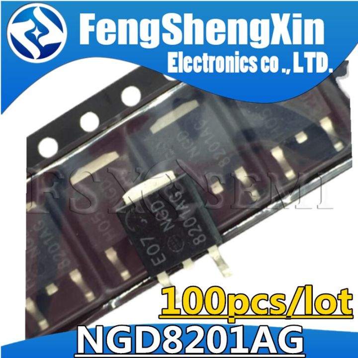 100pcs NGD8201AG TO-252 NGD8201ANT4G 8201AG Ignition IGBT 20A 400V N Channel DPAK