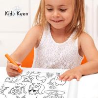 HOTOMI สมุดระบายสีภาพ coloring books for kids แท่งสำหรับปาร์ตี้การ์ตูนสำหรับการเรียนรู้เรื่องความตลกเกี่ยวกับความรู้ความเข้าใจเกี่ยวกับอาหารไดโนเสาร์เด็กวาดภาพภาพโลกสัตว์สำหรับเด็กม้วนของเล่นพัฒนาการแรกเริ่มกระดาษภาพกราฟฟิตี้เลื่อนกระดาษ