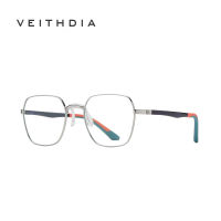 VEITHDIA แว่นตาป้องกันแสงสีฟ้า Unisex แฟชั่นวัสดุ TR ใหม่ TJ845กระจกหลายเหลี่ยมแบน