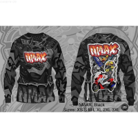 Black 2023 V1 Yamaha Full Nmax Sublimation Motorcycle Long-sleeved Shirt trendy