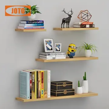 LAIGOO Adhesive Floating Shelves Non-Drilling, Set of 3, Display Picture  Ledge Shelf U Bathroom Shelf Organizer for Home/Wall Decor/Kitchen/Bathroom