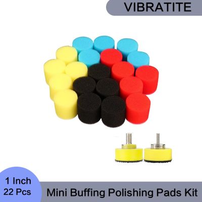 【LZ】 1 Inch Mini Buffing Polishing Pads Kit 22 Pcs Car Detail Polisher Sponge for Detailing Polishing Waxing and Sealing Glaze