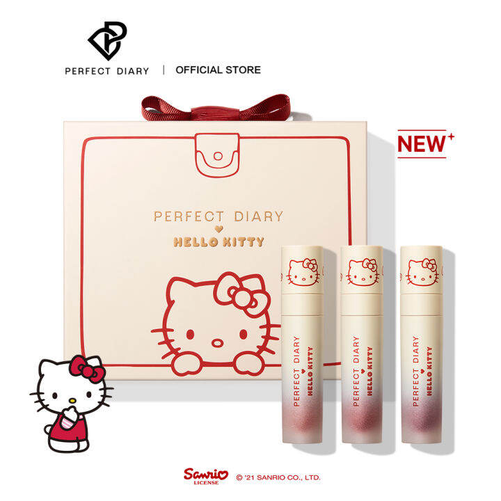 Perfect Diary X Hello Kitty Enchanted Wonderland Velvet Lip Stain Gift Set Lazada PH