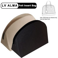 【cw】EverToner Felt Insert Bag Organizer Bag Fits For LV Alma BB PM Insert Bag in Bag Travel Purse Portable Cosmetic Base Shaper ！