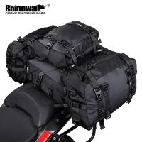 Rhinowalk กระเป๋าที่นั่งท้ายรถมอเตอร์ไซค์วิบาก10L/20L/30L ชุดกระเป๋าเดินทางกันน้ำกันชนหลายด้าน