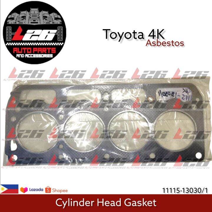 Toyota 4K Cylinder Head Gasket 1111513030/1 Asbestos Lazada PH
