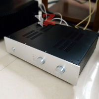 KYYSLB 430*350*100มม. Amplificador แชสซี Enclosure กล่อง Preamp แผงด้านหน้าถอดรหัสเครื่องขยายเสียงกรณี Shell