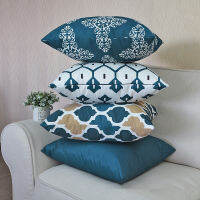 Fyjafon 70*7060*60 Pillowcase Waterproof Pillow Case Printed Back Cushion Cover Outdoor Sofa Pillow Case Orange Blue