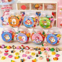 ◐♕❍ 50 /100Pcs Pencil Eraser Rubber Kawaii Animal Fruits Erasers Primary Student Prizes Promotional Gift Stationery For Kids