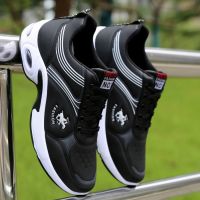 Mens Sneakers Shoes for Men Black White Leather Wedges Sneaker Man Sports Shoe Casual Mens Tennis Male Summer Loafers 2023 New