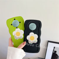 เคสโทรศัพท์ Honor X9b เคส Phone Case แคนดี้สีสันใบใหญ่เวฟ5G ซิลิโคนนิ่มกันกระแทกพร้อมขายึดดอกทานตะวัน2023