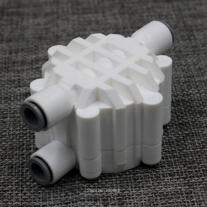 1/4 Inch 4 Way Auto Shut Off Valve Od Tube Quick Fitting Switch Water ...
