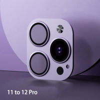 New Metal Camera Lens Seconds Change Back Film For iPhone X XS Max 11 to 12 PRO Phone Shot Cover Titanium Alloy Protector Glass