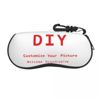 Custom Logo Embroidered Or Print Your Logo Glasses Case Protective Customize NAME Glasses Storage Box Ins Eye Contacts Case