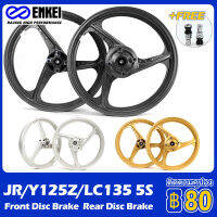 ENKEI ล้อแม็คแท้ 3 ก้าน พร้อมชุดลูกปืน X1R135/X1R/JR/Y125Z/LC135 5S 1.4 * 1.6-17 ดิสก์เบรกหน้าและหลัง สีดำ ทอง สีขาว