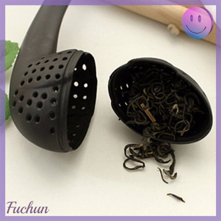fuchun-ตาข่ายชงชาหงส์พลาสติกที่กรองชารูปหงส์สวยงามสำหรับเครื่องครัวในบ้าน