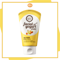 [OFOZ Korean] Happy bath facial yogurt cleansing foam 120ml #Moisture #Smooth&amp;SoftFoam #Facecleanser #Happybath #ชุ่มชื้น #เนียนนุ่ม #วิตามิน #โฟมล้างหน้าชุ่มชื้น #โฟมโยเกริ์ต