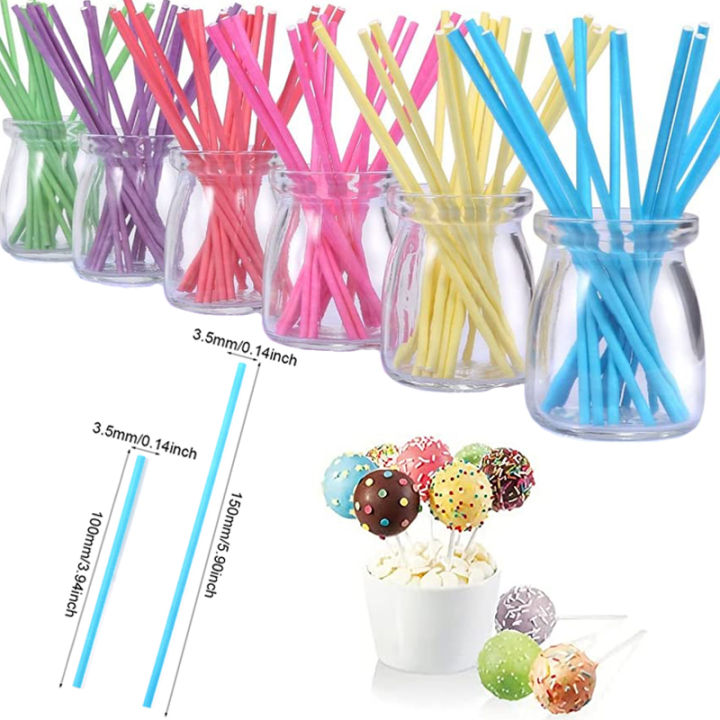 50ชิ้น-ล็อตกระดาษสี-lollipop-sticks-10x3-5ซม-15x3-5ซม-home-baking-supplies-lollipop-sticks