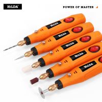 HILDA Mini Drill Rotary tool 12V Engraving Pen With Grinding Accessories Set Multifunction Mini Engraving Pen