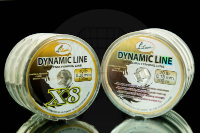 สายพีอี PE DYNAMIC LINE FISHING (ดำ-ทอง) สายพีอี สายหลีด สายหรีดตกปลา สายDyneema  สายPE สายไดนามิก สายหลีดถักปลา สายพีอีถัก8 PEx8 fishing_love