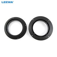 LEEWA 2pcs Car Front Speaker Mat Adapter for Audi Q5 Front Door Stereo Adjusting Refitting Rings Pad Mount Holders CA6019