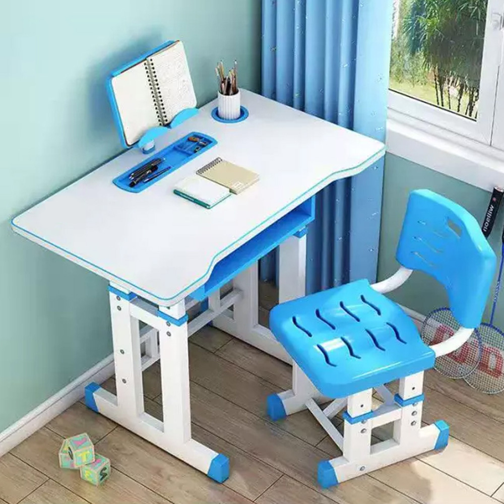 Blue Children Girls Boys Desk And Chair Set 