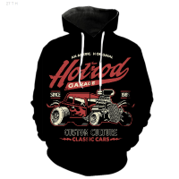 2023 Cartoon Vintage Car Mens Zipper Hoodie With Hood Jackets 3D Print Funny Casual Sweatshirts Unisex Streetwear Long Sleeve Teens Size:XS-5XL