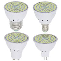 [Qingxin fabrics] 5Pcs 2W 3W 4W E27 GU10โคมไฟ LED MR16 E14 Lampada 48 60 80สปอตไลท์ LED Bombillas SMD 2835 220V หลอดไฟเย็น/อุ่นสีขาว