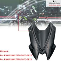 ขนาดที่ลองสำหรับคาวาซากิ Z900 Z650 2020กระจกรถจักรยานยนต์อุปกรณ์เสริมกระจกบังลม ABS Z 900ชิ้นส่วนป้องกันตัวกรองสำหรับกระจกหน้า Z650