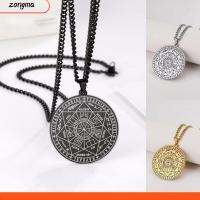 ZONGMA 2pcs Wicca สร้อยคอจี้เครื่องรางเปลี่ยนสีได้7แบบ เหล็กไร้สนิม การป้องกันเหนือธรรมชาติ สร้อยคอเครื่องรางซิกิล วินเทจ เครื่องประดับอัญมณีอัญมณี โซ่คล้องคอ สำหรับผู้ชาย