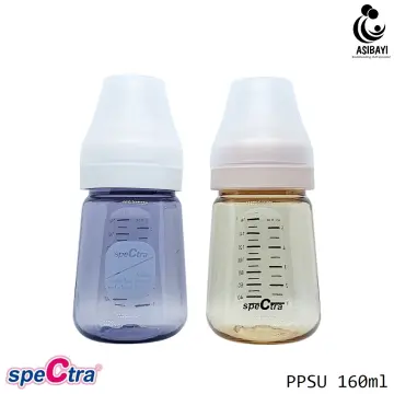 Spectra All New Baby Bottle PPSU 160ml BlueBlack 2PCS (S Nipple