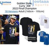 [Yootaaa] NBA 2022 final champion MVP Commemorative Edition Golden State Warriors Curry No.30 Short Sleeve T-shirt cotton