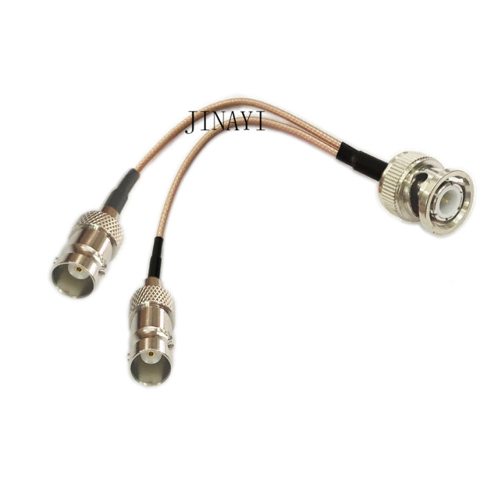 RG316 Cable BNC Male to 2 BNC female Connector RF Pigtail Y Splitter Extension Cable 10/15/20/30/50cm /1m