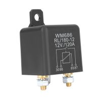 WM686 DC 12V Relay Battery Isolating Relay 12V / 120A Peak Load for Car Trucks Car with Wiring Terminal