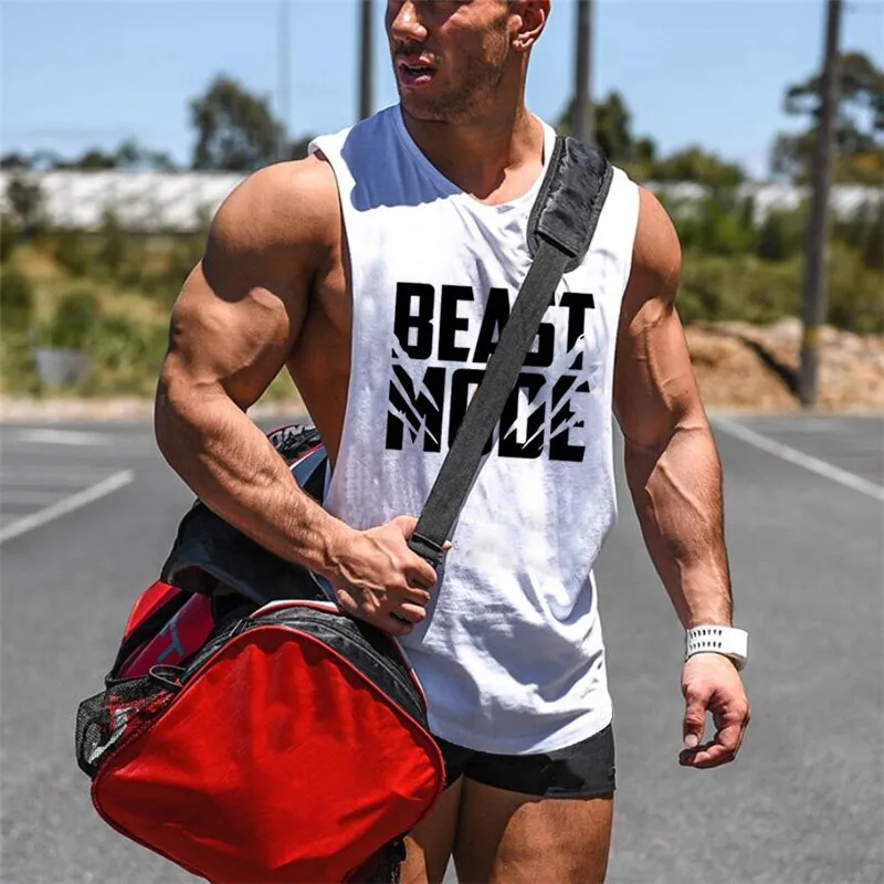 New Mens Sporting Clothing Gym Casual Tank Top Muscle Sleeveless Running  Workout Bodybuilding Training Fashion Fitness Singlets | Lazada Singapore