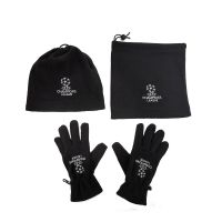 Champions League Football Scarf Gloves Hat Man Three-Piece Add Wool Warm Autumn/Winter Outdoor Cycling Mask Equipment Running