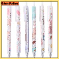 ESTRUS FASHION 0.5มม. ปากกาน่ารักๆ 6ชิ้นค่ะ ปากกาเขียนลื่น น่ารักน่ารักๆ ปากกาเจลหดได้ เครื่องใช้ในสำนักงาน